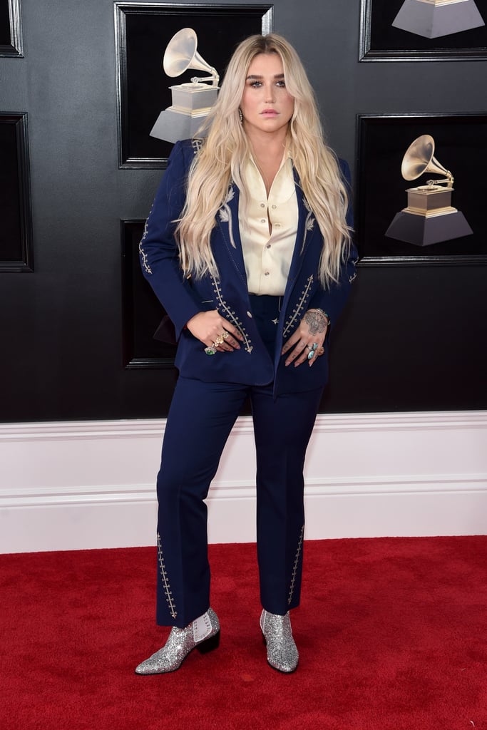 Celebrities Wearing Suits at the Grammys 2018