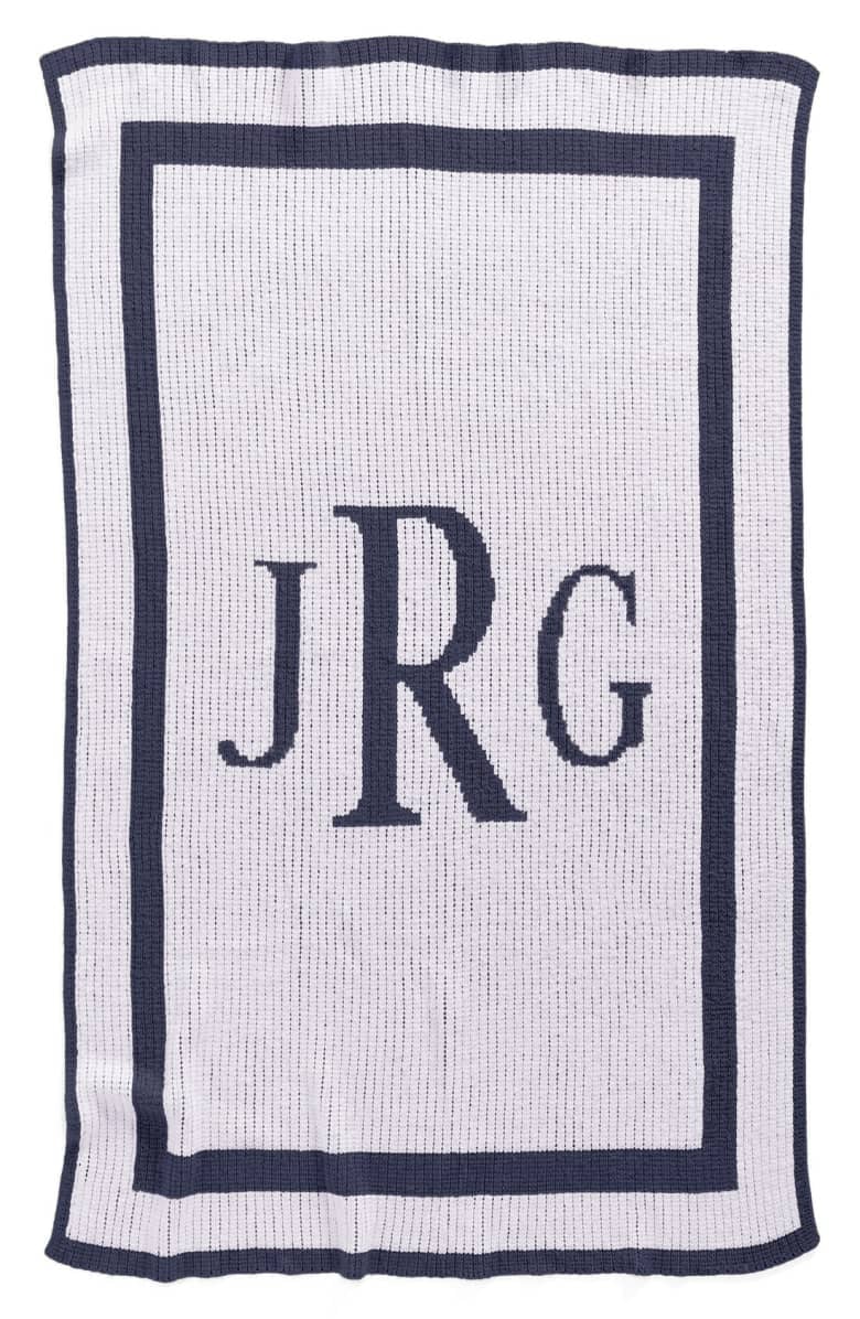 Butterscotch Blankees 'Classic Monogram' Personalized Stroller Blanket