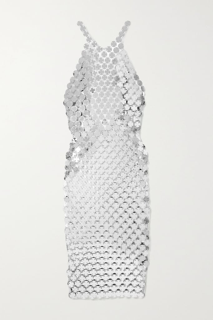 Fannie Schiavoni Silver Cara chainmail midi dress