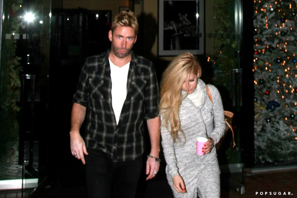 Avril Lavigne and Chad Kroeger Out in LA December 2015