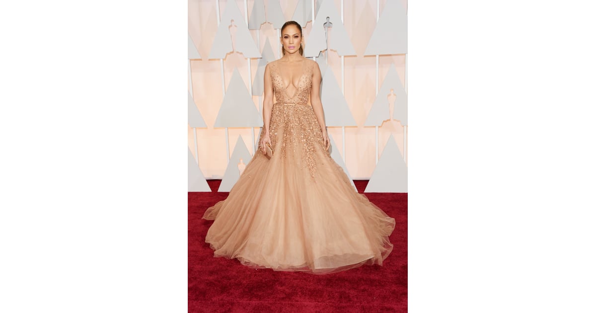 Jennifer Lopez Wearing Elie Saab to the 2015 Academy Awards | Jennifer ...