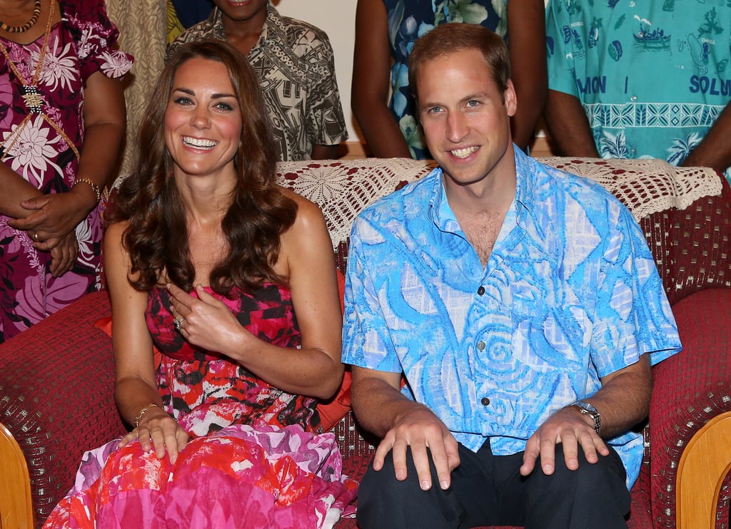 The Solomon Islands: September 2012
After being bedecked with flower garlands and carried on carved wooden thrones, the royal couple attended separate engagements on a tour for the first time, when William awarded Duke of Edinburgh gold awards to Solomon Islanders and Kate met with local women's groups.

Tuvalu: September 2012
The fourth-smallest country in the world is where the couple danced in grass skirts and visited a local school. They also became the first royals to actually stay on the island.

The Maldives: March 2014
After the birth of George and before their big royal tour, the duke and duchess spent a week alone in the Cheval Blanc Randheli resort on Noonu Atoll.
