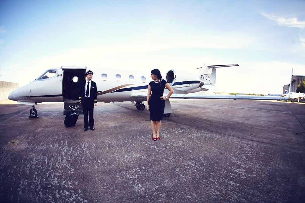 Airplane Engagement Photos