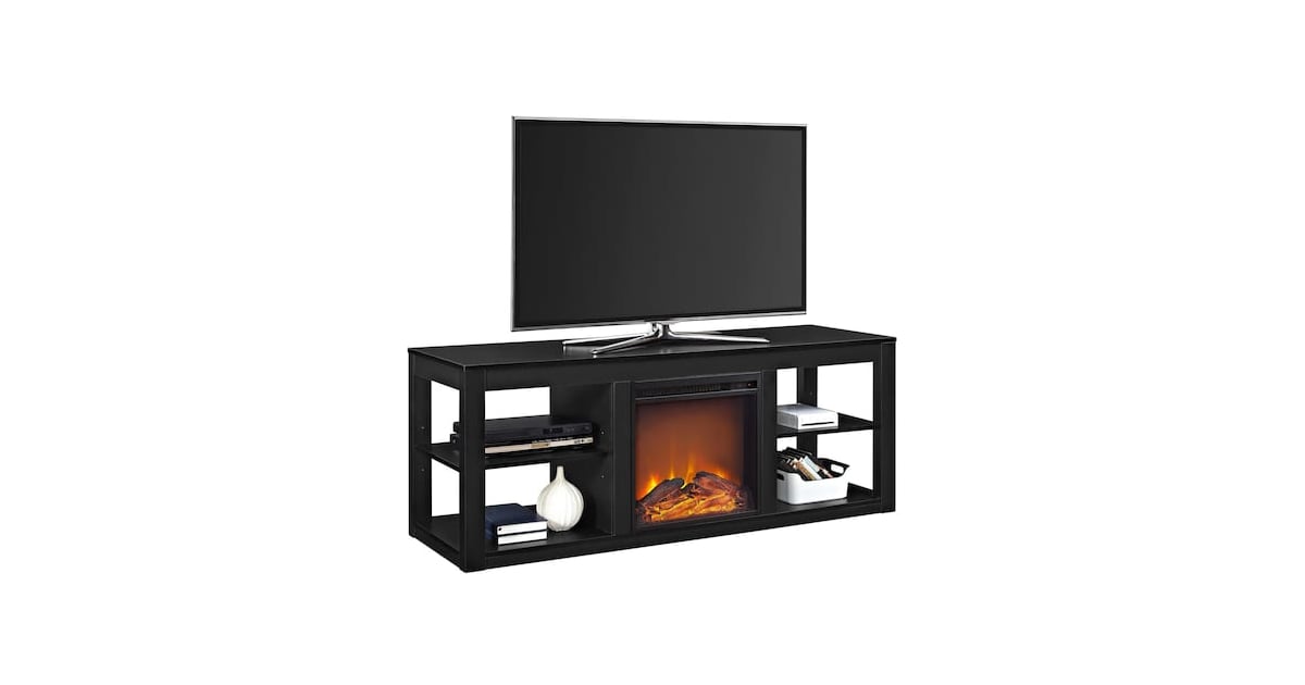 Altra Parsons Electric Fireplace TV Stand Best Indoor Fireplaces