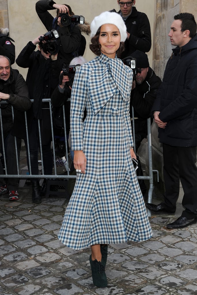 Miroslava Duma at the Christian Dior Paris Haute Couture show.