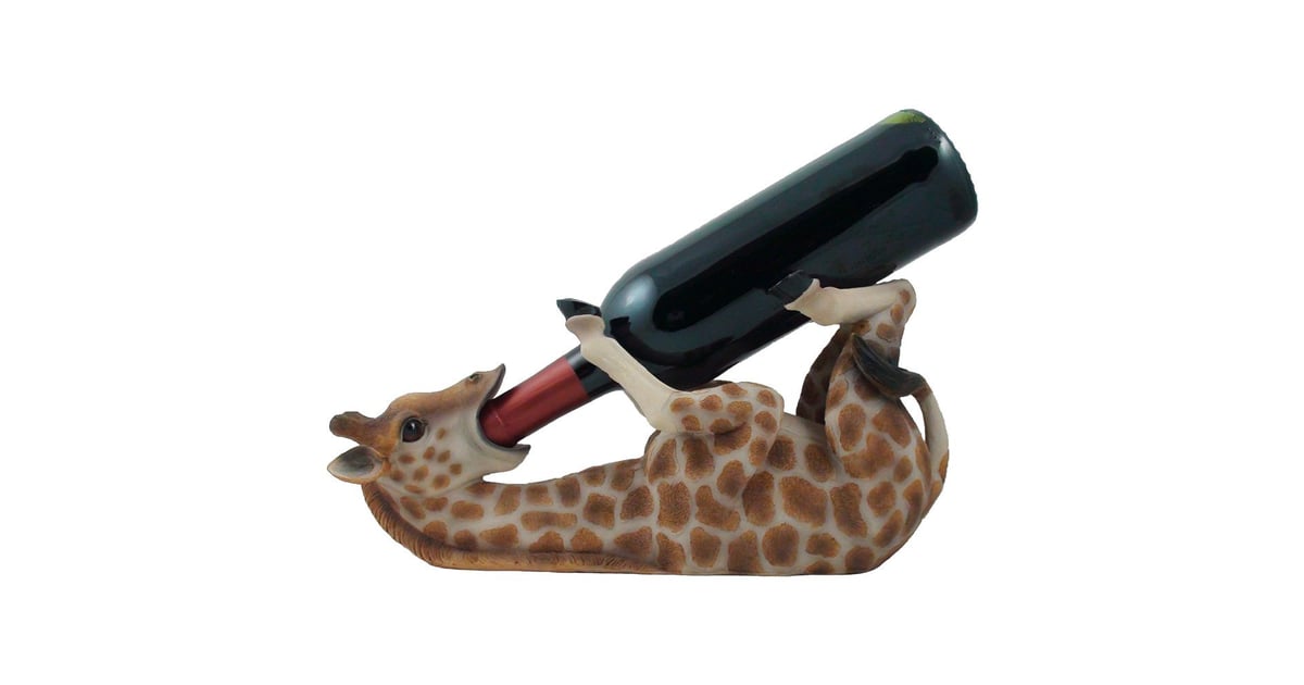 Drinking Giraffe Wine Bottle Holder (16) Summertime Housewarming