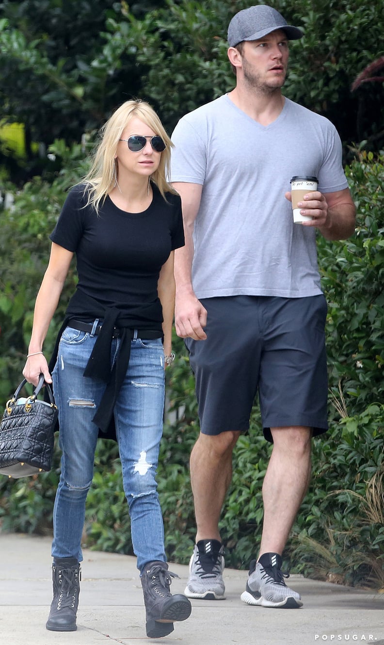 Chris Pratt and Anna Faris Out in Santa Monica August 2018 POPSUGAR