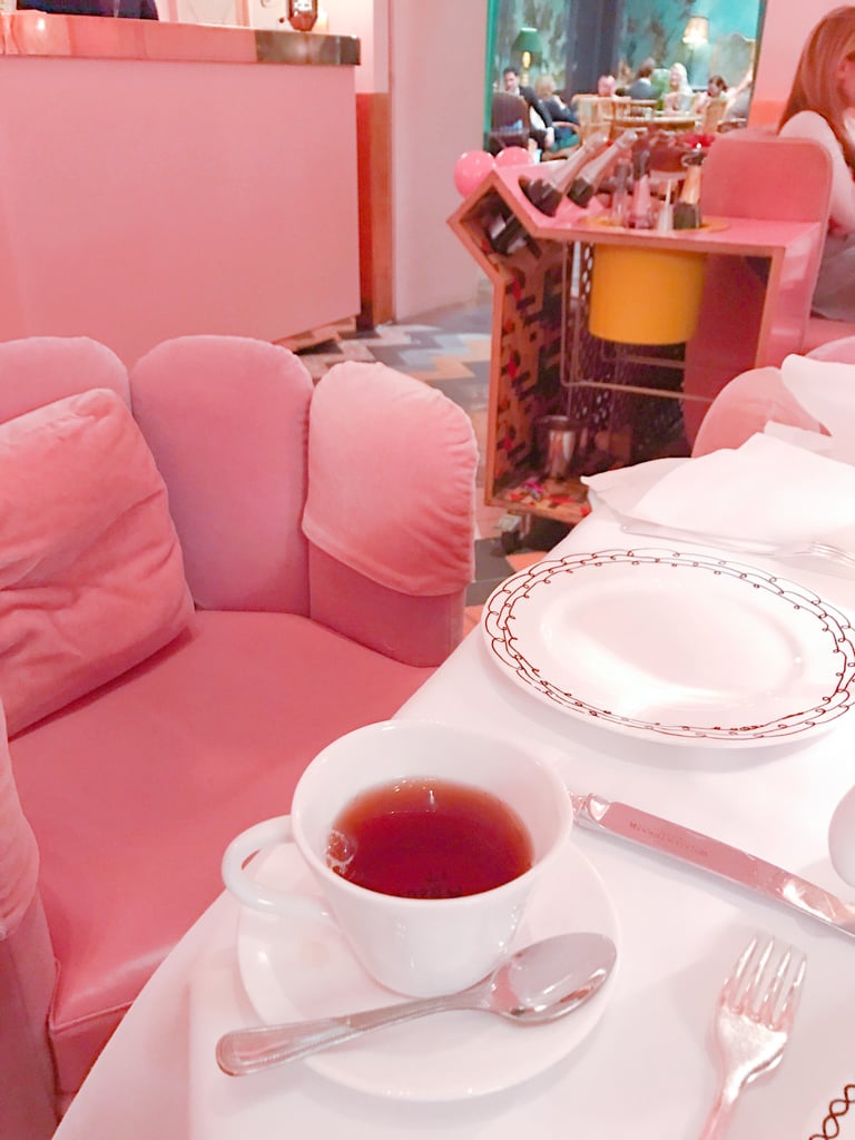 One of my favorite teas was the vanilla black. (Also check out the amazing Champagne cart in the background. Definitely need one of those.)