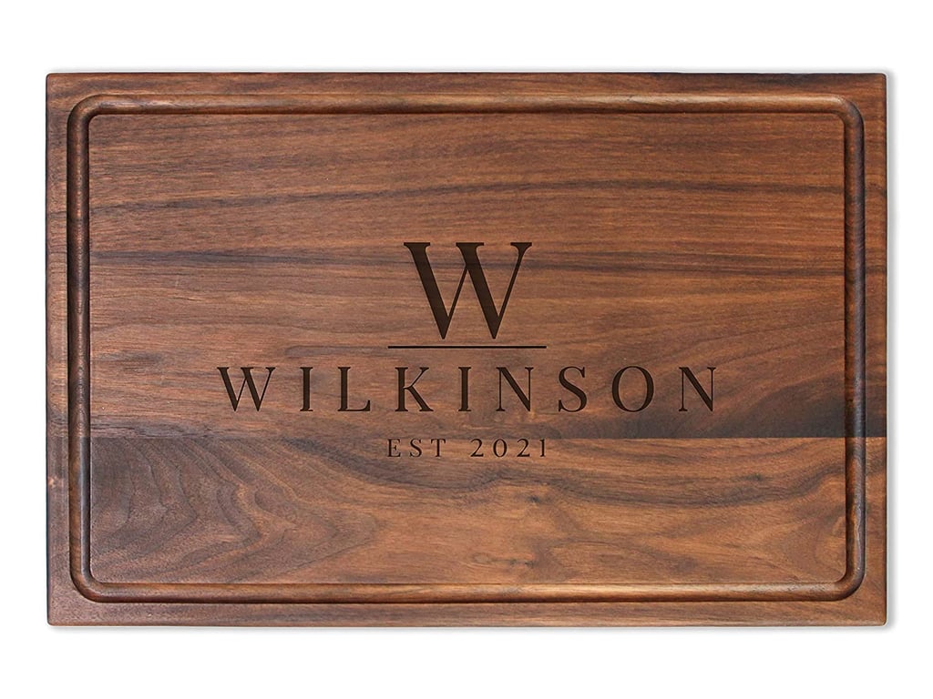 A Custom Wood Board: Custom Monogrammed Wooden Cutting Board