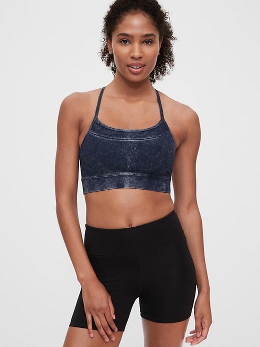 Gap GapFit Low Impact Crossover Blackout Sports Bra Best Women's