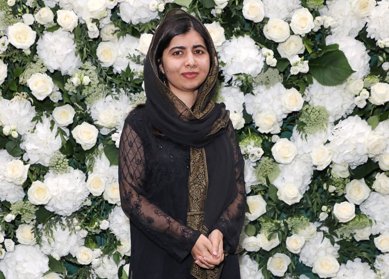 LONDON, ENGLAND - SEPTEMBER 20:  Malala Yousafzai attends an intimate dinner and party hosted by British Vogue and Tiffany & Co. to celebrate Fashion and Film during London Fashion Week September 2021 at The Londoner Hotel on September 20, 2021 in London,