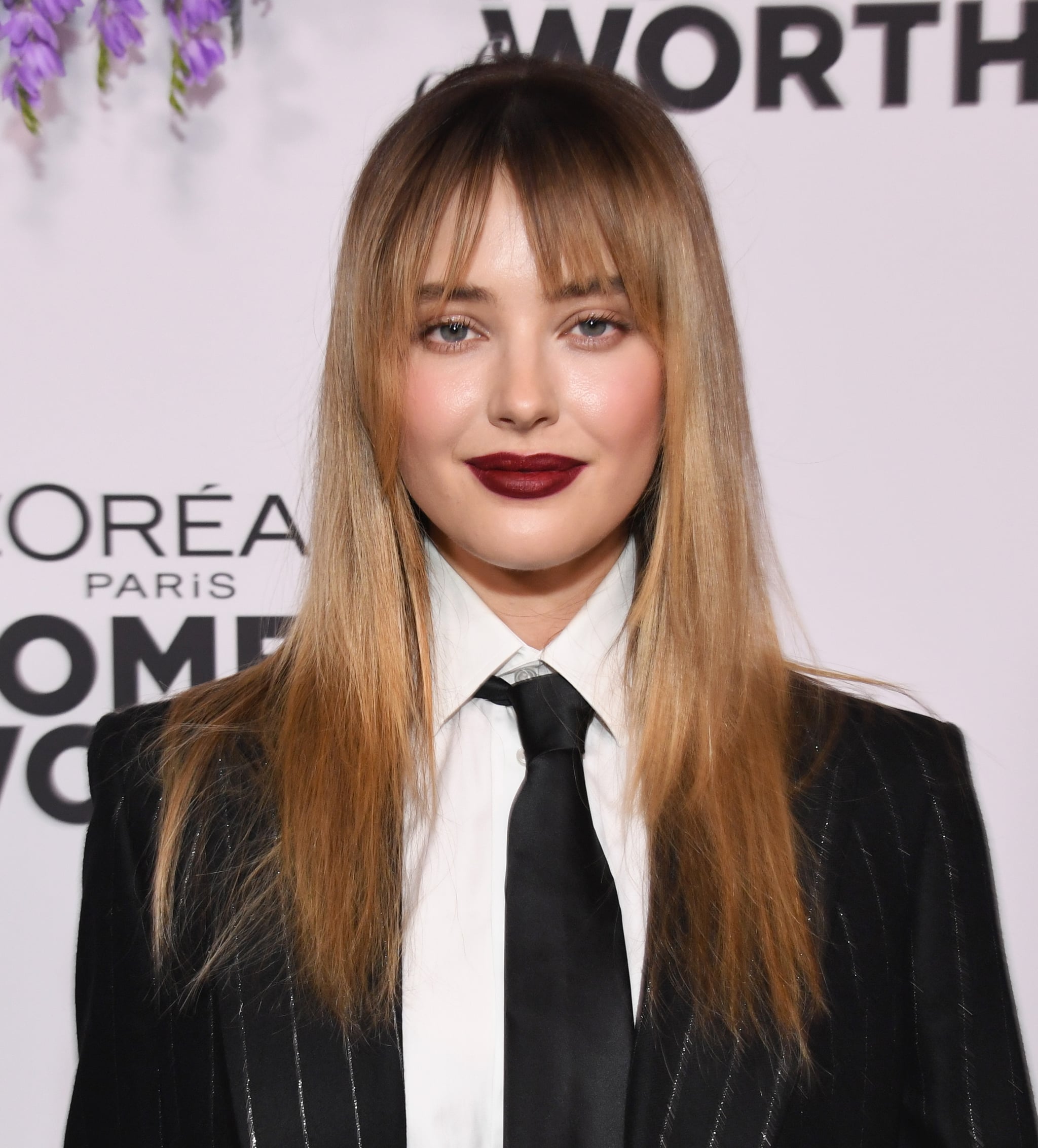 LOS ANGELES, CALIFORNIA - DECEMBER 01: Katherine Langford attends L'Oréal Paris' Women Of Worth Celebration at The Ebell Club of Los Angeles on December 01, 2022 in Los Angeles, California. (Photo by Jon Kopaloff/Getty Images)