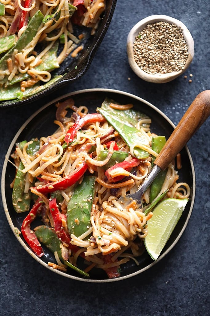 Vegan Pad Thai With Thai Peanut Sauce