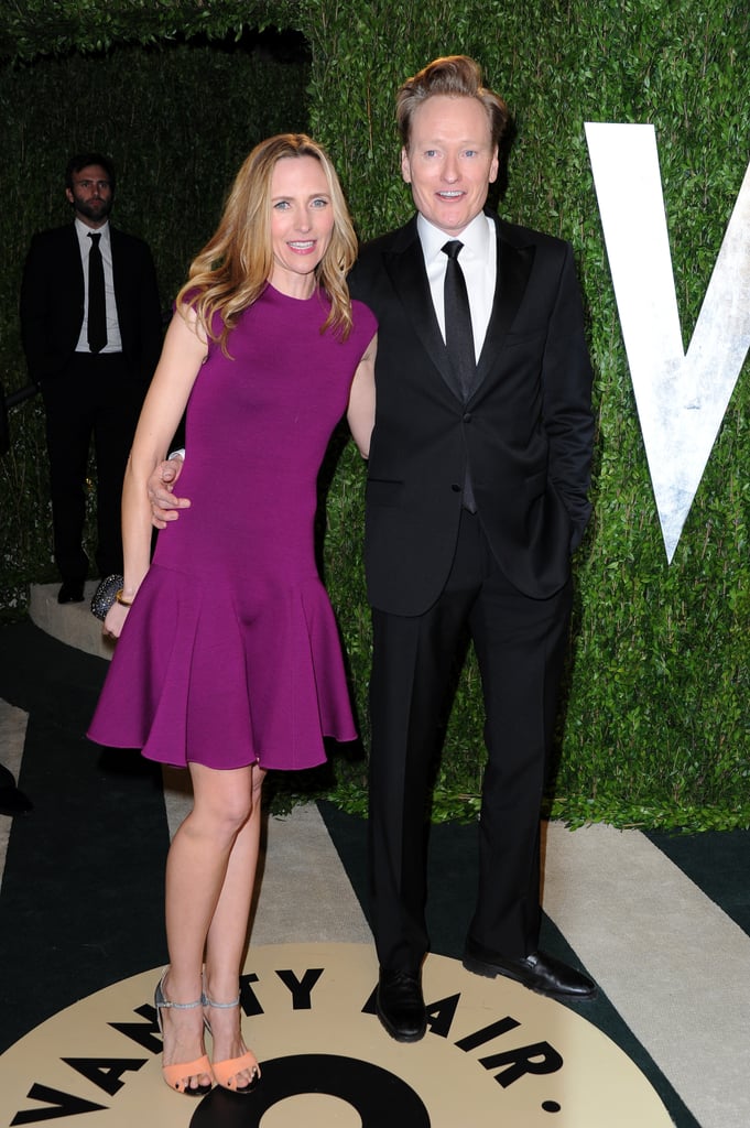 Conan O'Brien and Elizabeth Ann Powel arrived at the Vanity Fair Oscar party on Sunday night.
Conan O'Brien and Elizabeth Ann Powel arrived at the Vanity Fair Oscar party on Sunday night.