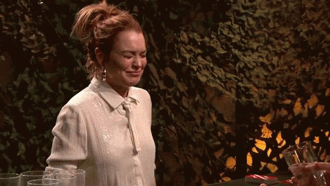 She was a good sport when Jimmy Fallon threw water at her.