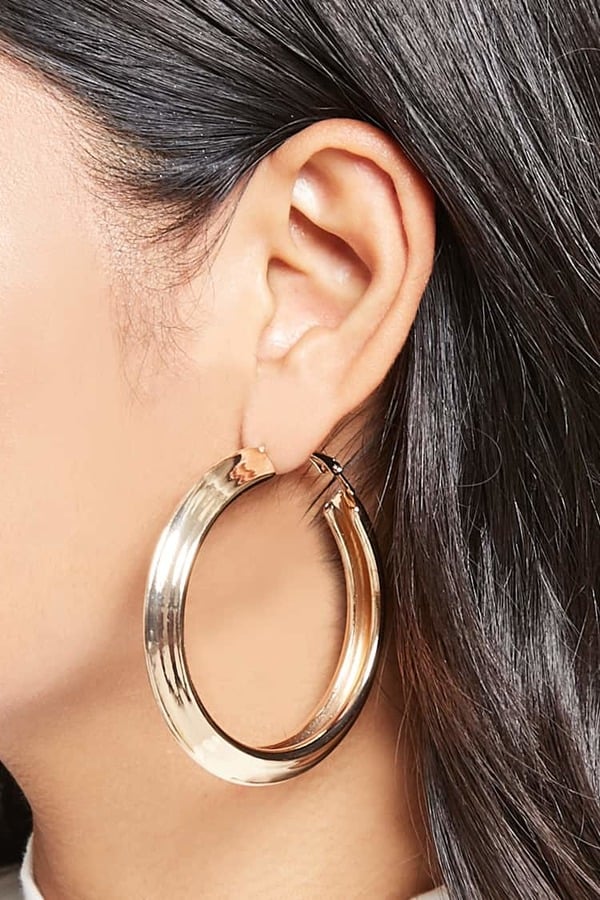 Forever 21 Pointed Hoop Earrings