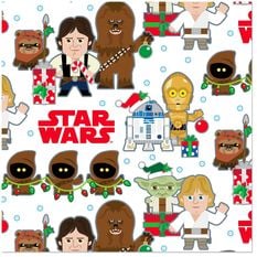Star Wars Stylized Characters Christmas Wrapping Paper Roll