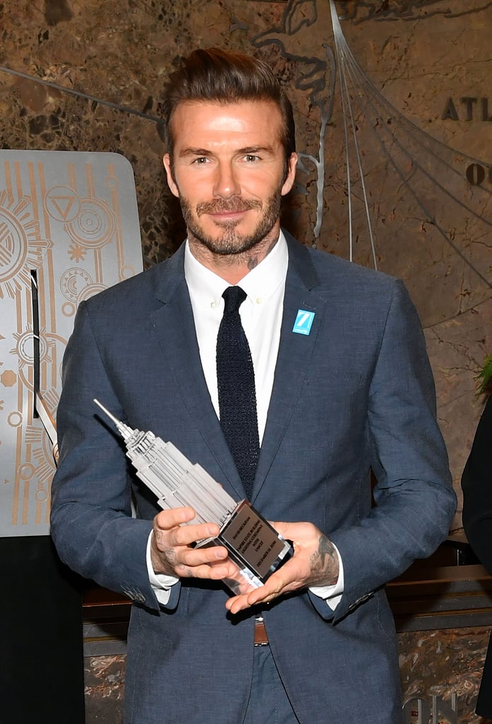 David Beckham Lights the Empire State Building Dec. 2016