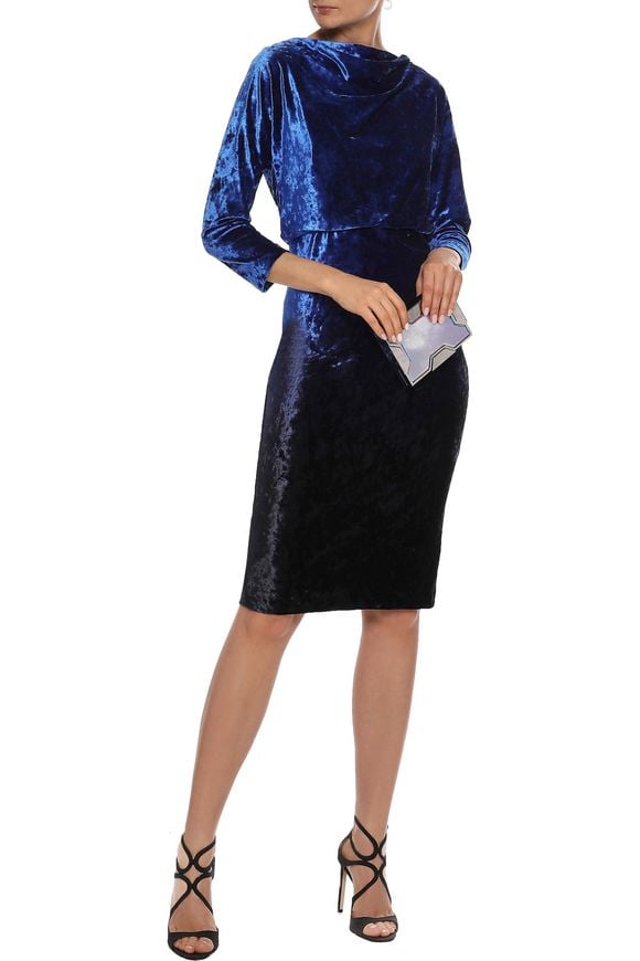 badgley mischka velvet dress
