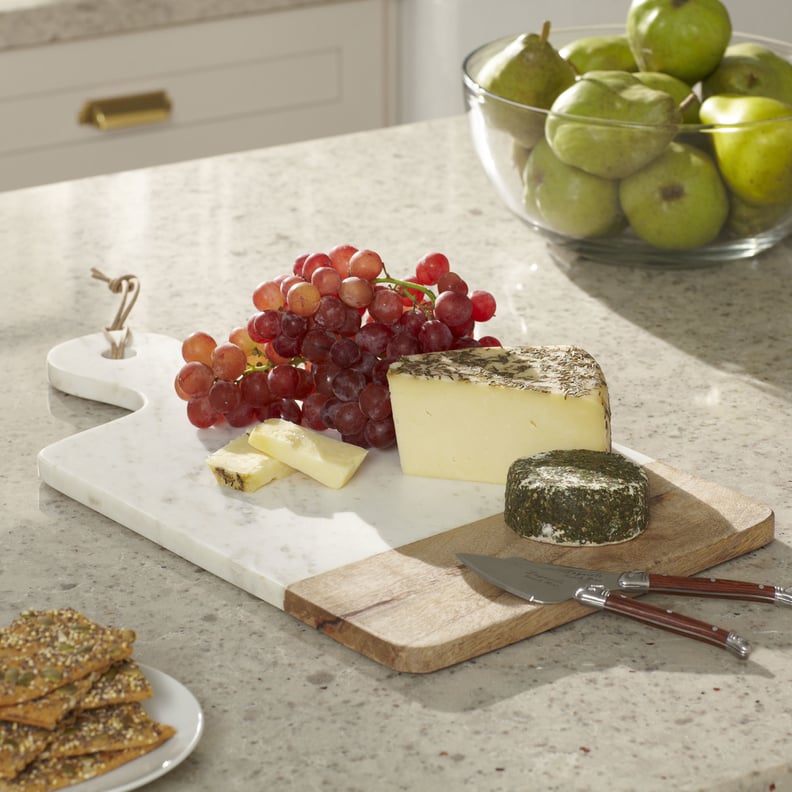 Marble and Wood Cheese Board