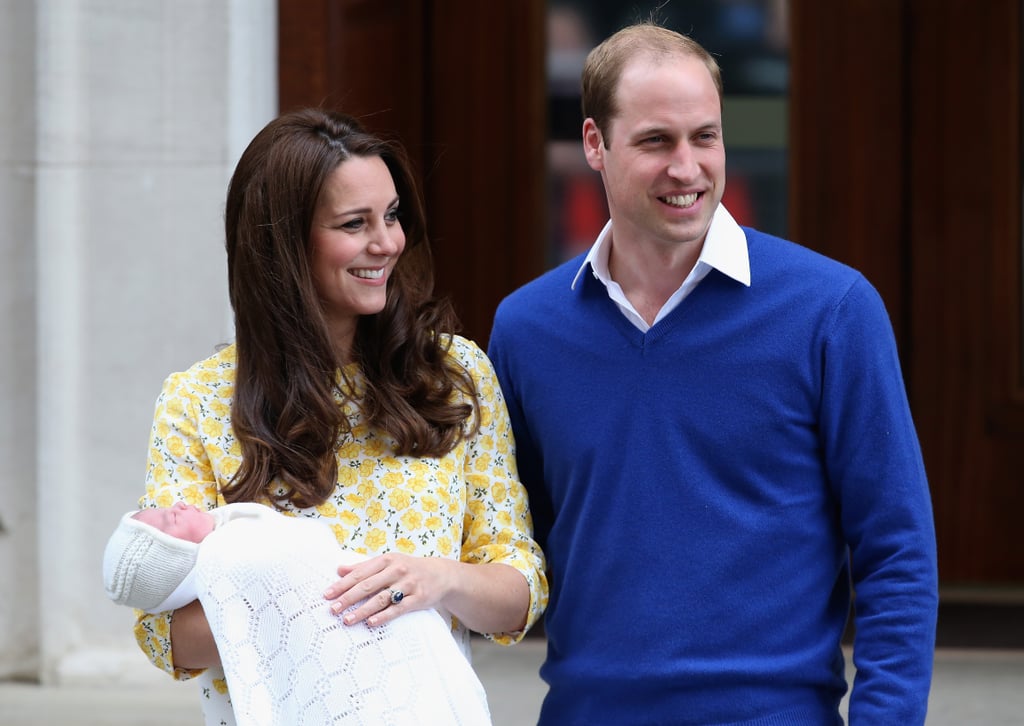 William had a permanent smile on his face after the birth of Charlotte.