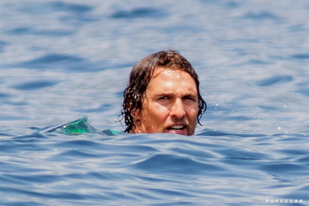 Matthew McConaughey Shirtless on a Boat in Italy June 2018