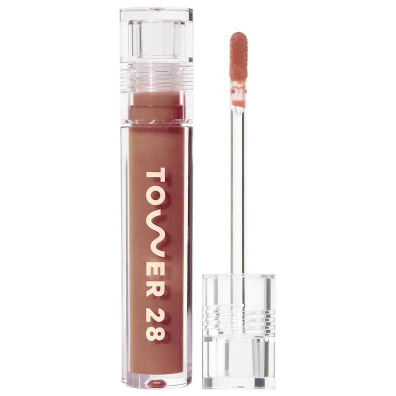A Neutral Lip Gloss: Tower 28 Beauty Clean ShineOn Jelly Lip Gloss in Almond