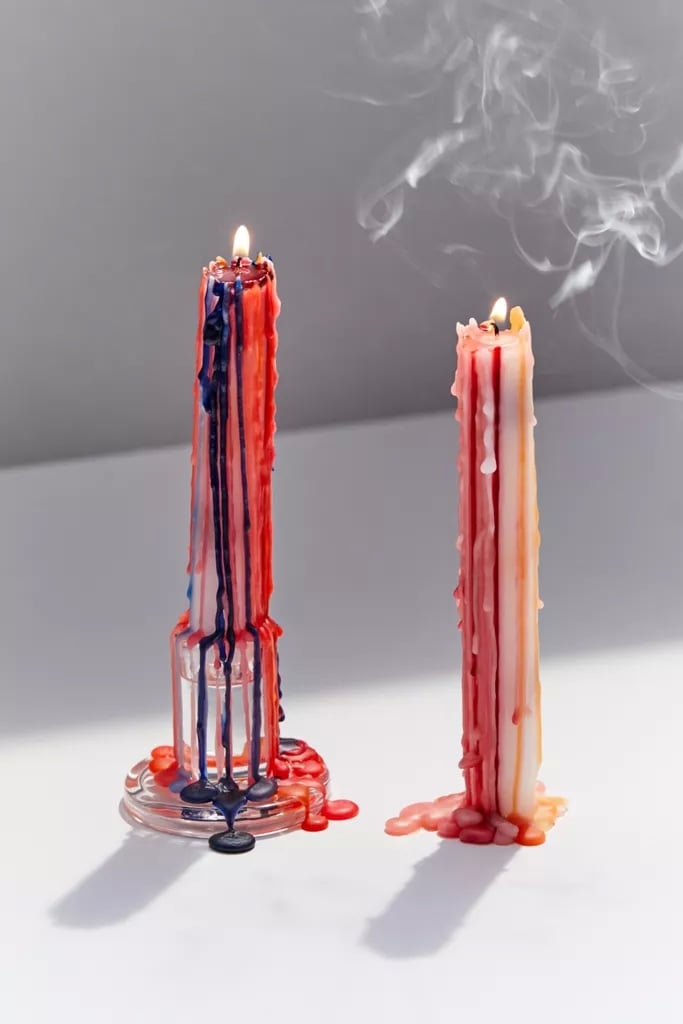 Colour Drip Candlestick Set