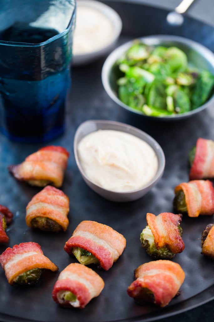 Brussels Sprouts Bacon Bites With Aioli