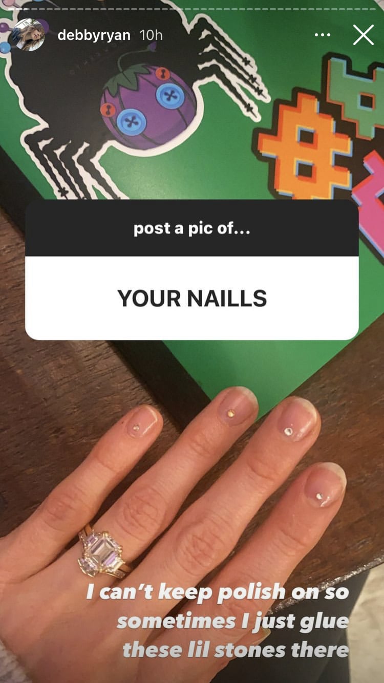 Debby Ryan's Holiday Nail Art