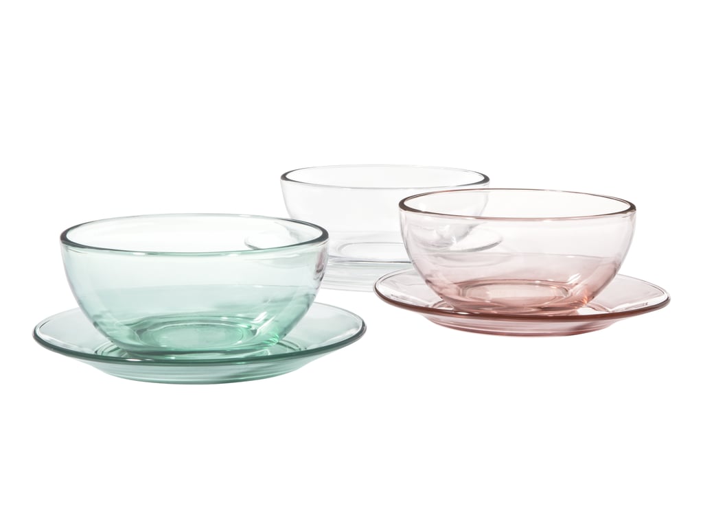 Threshold Assorted Clear Dinnerware ($2-$6 each in Target stores)