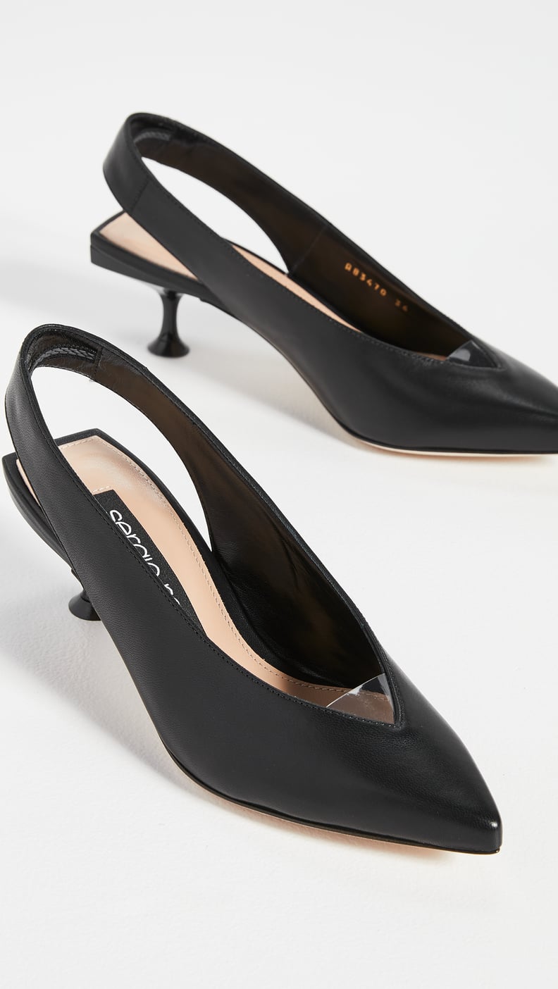 Sergio Rossi Low Slingback Pumps