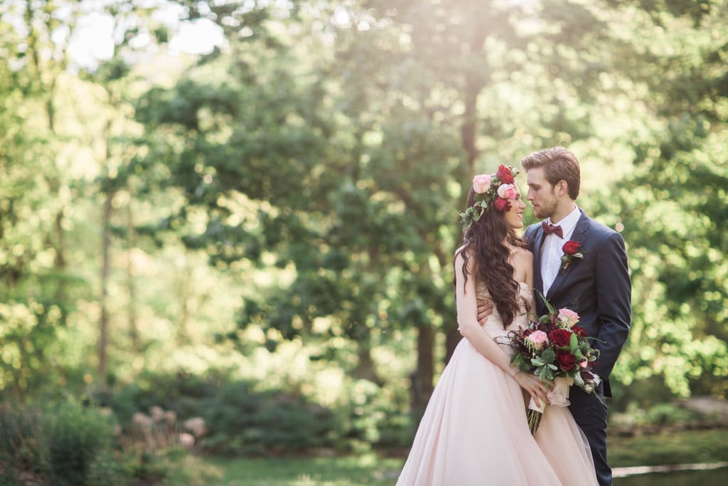 Woodsy Pink Bohemian Wedding