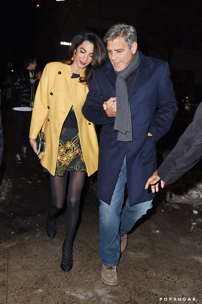 George Clooney and Amal Alamuddin Holding Hands | Pictures