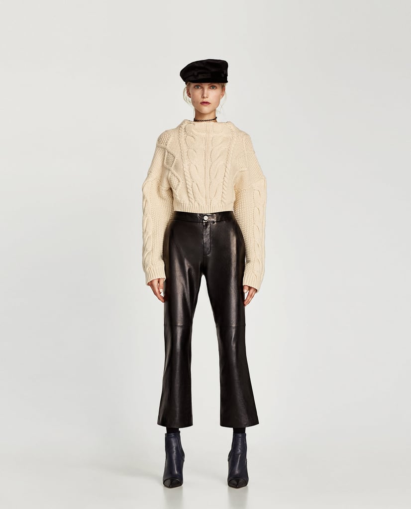 Zara Leather Trousers | What to Wear With Leather Pants | POPSUGAR ...