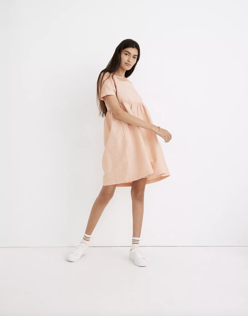 Linen-Blend Allie Mini Dress