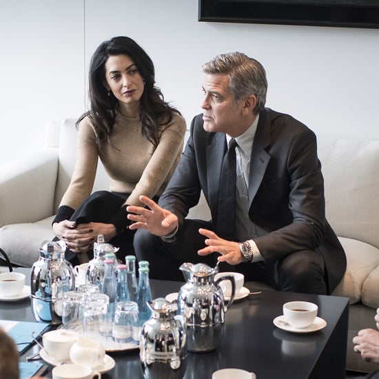 Amal Clooney Wearing a Black Coat in Berlin