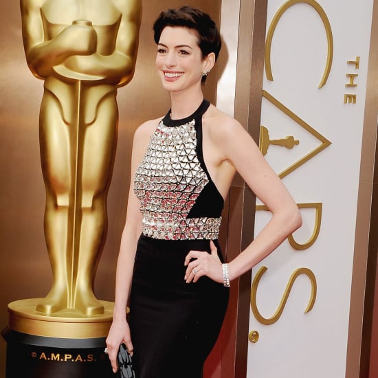 Anne Hathaway Gucci Dress at Oscars 2014