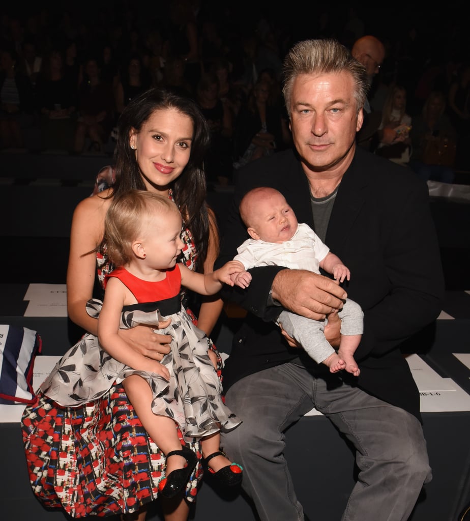 Hilaria Baldwin With Carmen and Ireland NYFW September 2015