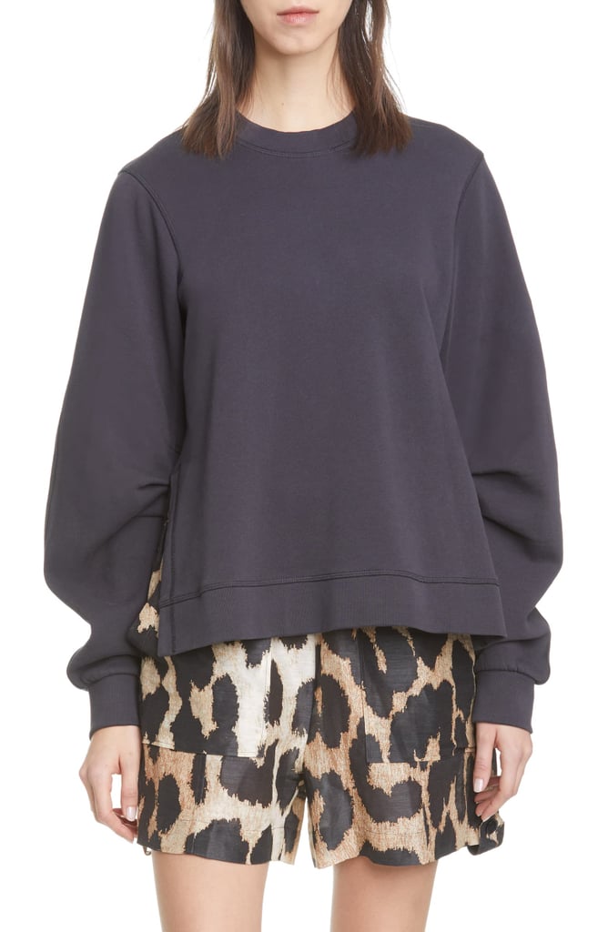 Ganni Isoli Oversize Cotton Sweatshirt