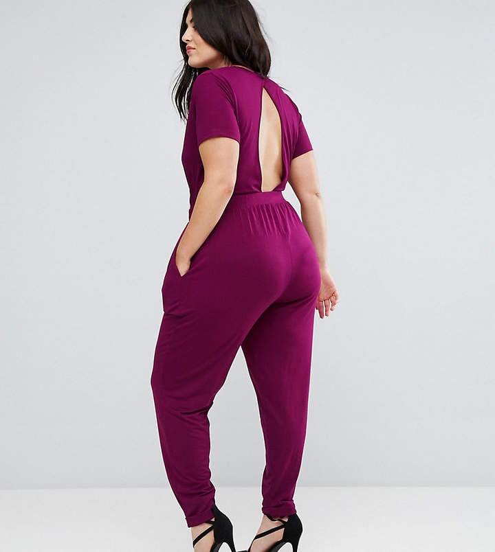 Asos Wrap Jumpsuit With Short Sleeve