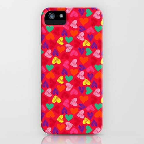 Scribble heart case ($35) for iPhone models and Samsung Galaxy S