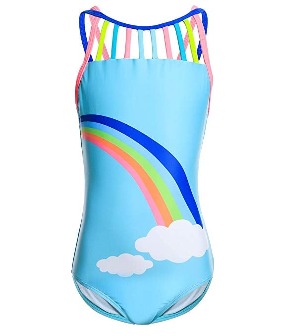 BELLOO Girls Bathing Suit One-Piece Swimsuit