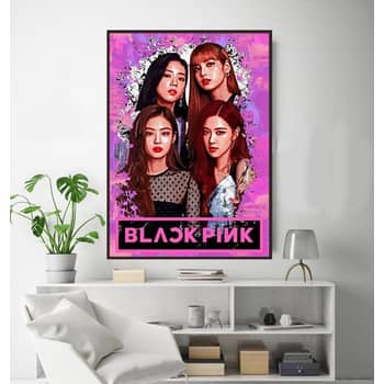 Poster BlackPink - Group Pink, Wall Art, Gifts & Merchandise