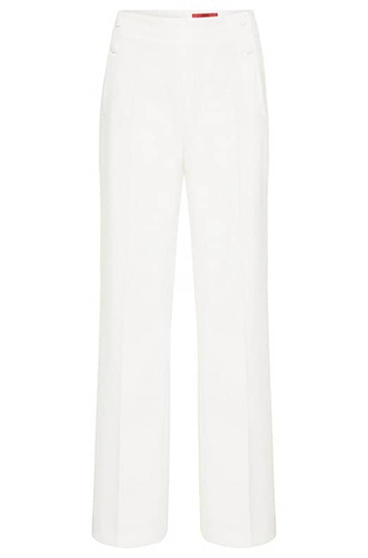 Vanderwilde Calia Linen Pants in Off White - Queen Letizia Pants