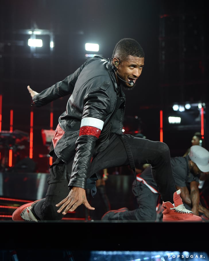 Usher showed off his dance moves during his concert in Miami on