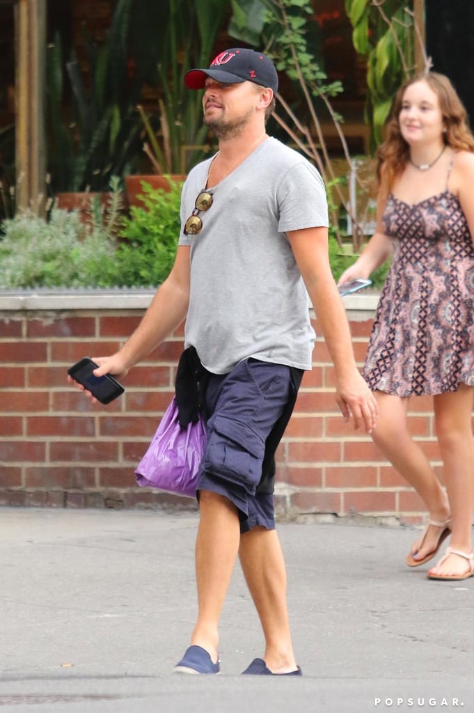 Leonardo DiCaprio Wearing a Plastic Bag on His Pants 2017