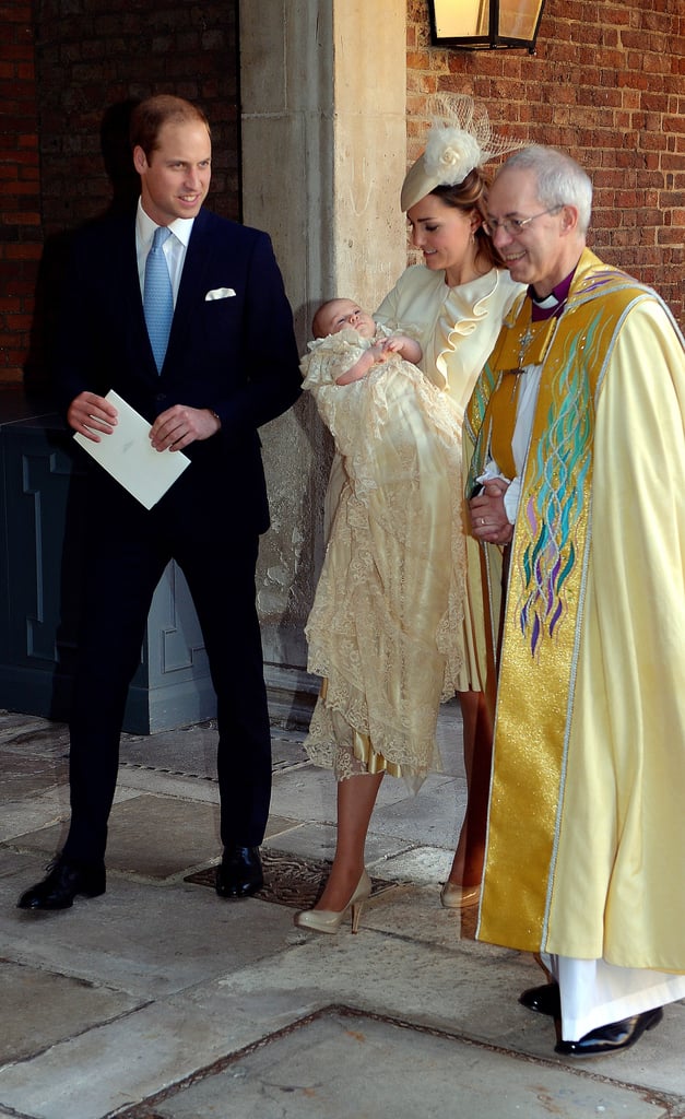 Prince George With the Archbishop of Canterbury 2013