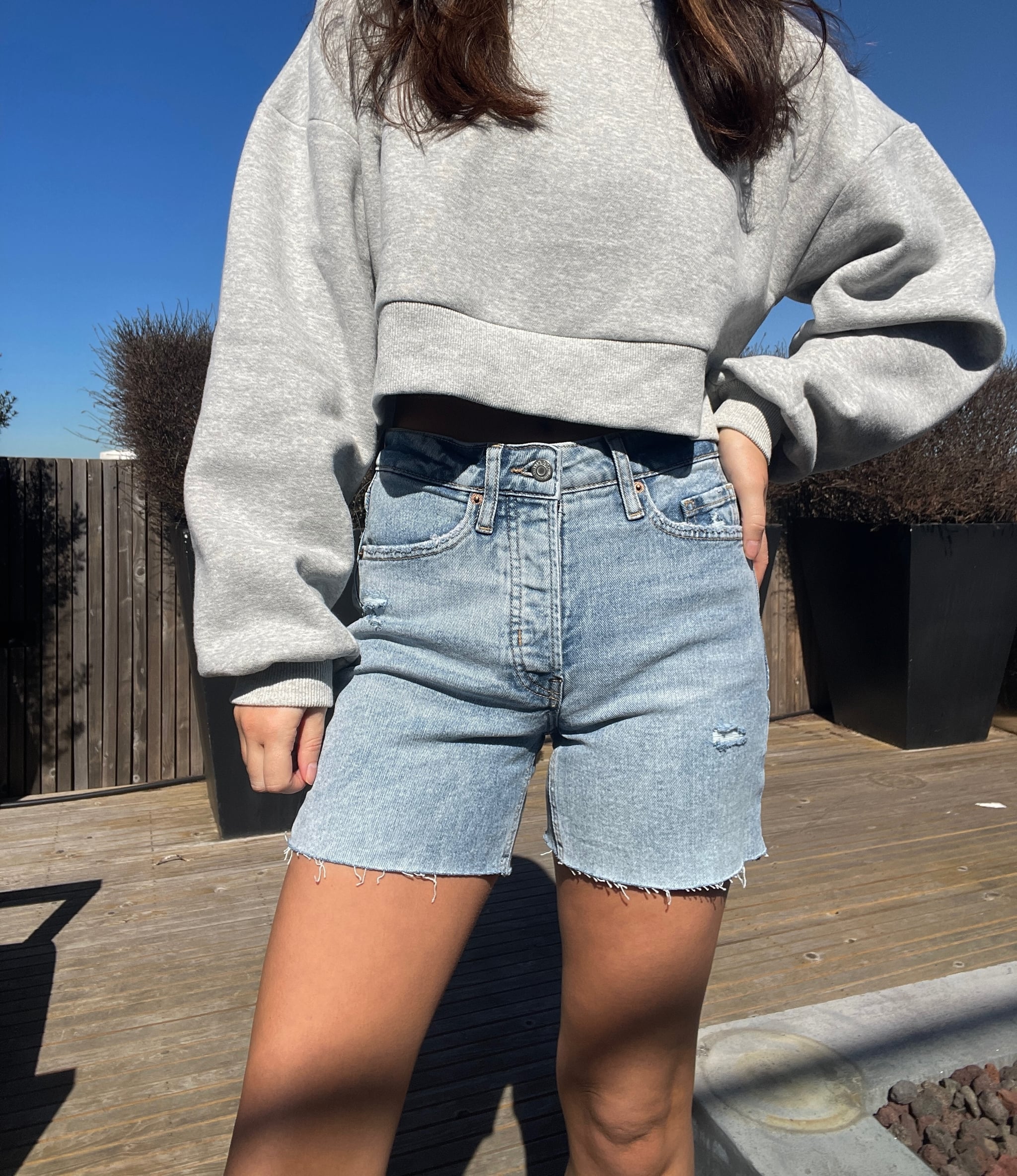 Review of Old Navy high waisted shorts with photo 