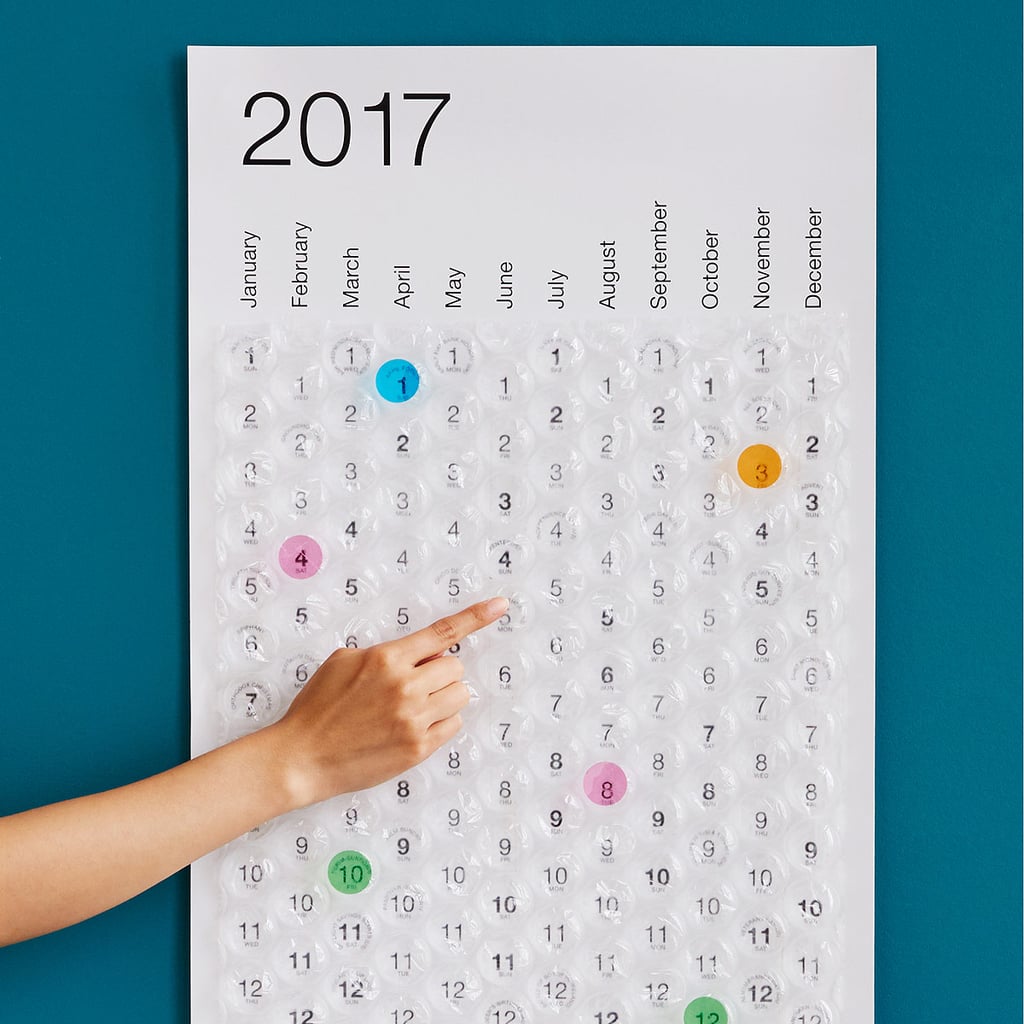 Bubble Wrap Calendar